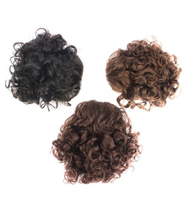 مو تکه ای مصنوعی زنانه متوسط Generic Hair Bun Medium Long Curly Synthetic Hairpiece