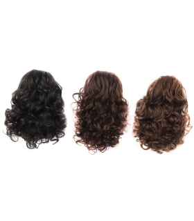 مو تکه ای مصنوعی زنانه متوسط Generic Hair Bun Medium Long Curly Synthetic Hairpiece