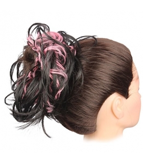 مو تکه ای زنانه جنریک Generic Hairpiece for Women Elastic Caterpillar Curly 75cm