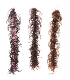 مو تکه ای زنانه جنریک Generic Hairpiece for Women Elastic Caterpillar Curly 75cm