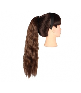 مو تکه ای زنانه جنریک بلند Generic Women's Hair Wrap Long Corn Wave Synthetic Hairpieces