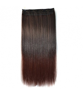 مو تکه ای دو رنگ Abwin Ombre Two-tone Clip in Hair Straight