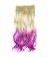 مو تکه ای زنانه و دخترانه دو رنگ ABWIN Beige to Violet Hair Extension for Woman