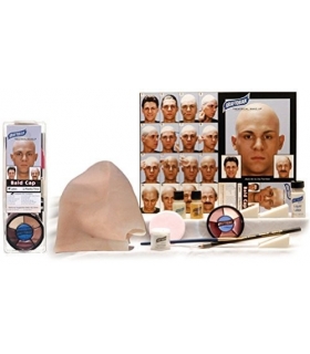 کیت کامل لوازم آرایش طاسی Graftobian Complete Latex Bald Cap Kit with Instructions by Graftobian