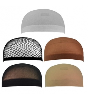 کلاه طاسی چند رنگی Jmkcoz 5pcs Wig Caps Nylon Net Mesh Wig Cap