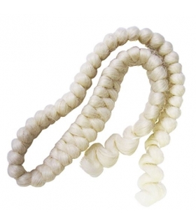 کرپ پشم  بافته شده سفید مرون Mehron Crepe Hair 12-inch Braid