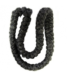 کرپ پشم  مرون  Mehron Crepe Hair 12-inch Braid Dark Grey