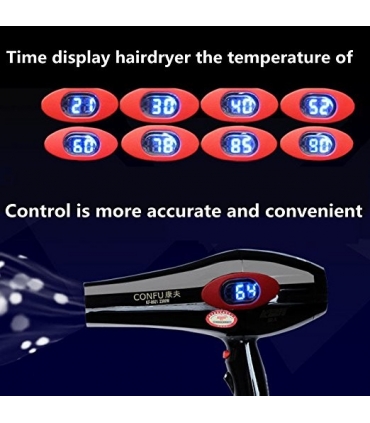 سشوار ربون قدرتمند مئل REBUNE 2300W Professional Hair Dryer Anion LCD Screen