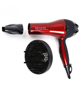 سشوار رولون پرقدرت مدل Revlon 1875W Conditioning Deluxe Hair Dryer, Red
