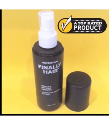 اسپری تثبیت کننده پودر پرپشت کننده مو فینالی هیر Finally Hair Spray. Fiber Lock STRONG Hold 4.1 oz