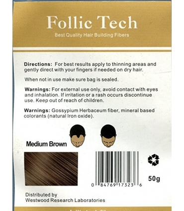 پودر پرپشت کننده مو فولیک تک Follic Tech Hair Building Fibers Refill