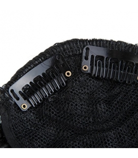 کلاه گیس  تو گو مشکی Hair Wig - TOOGOO Synthetic Hair Wig Bangs Black Clipped