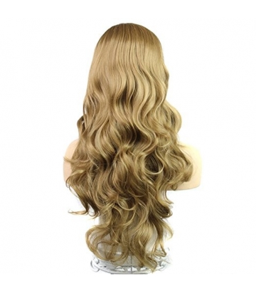 کلاه گیس (پوستیژ) زنانه بلند حالت دار بلوند wigs culry TF1115