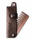 شانه ریش و سبیل پوبی Big Red Beard Combs - Handcrafted Leather Double Deuce No.22L