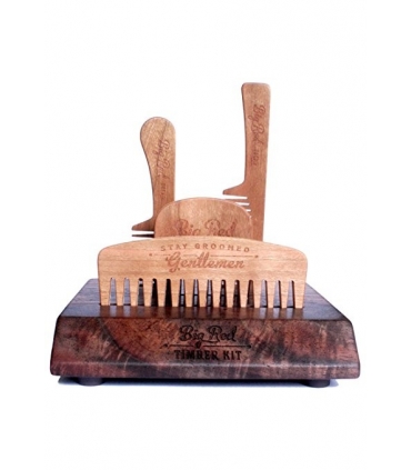 ست شانه ریش و سبیل بیگ رد Big Red Beard Combs - Handcrafted Timber Kit