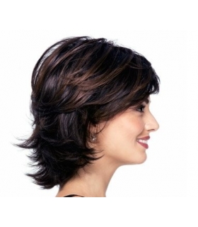 کلاه گیس ماریان مدل Synthetic Hair Short Straight Layered Daily Wig