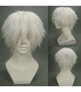 کلاه گیس (پوستیژ) مردانه و زنانه کوتاه فشن نقره ای سفید Wig Silvery White