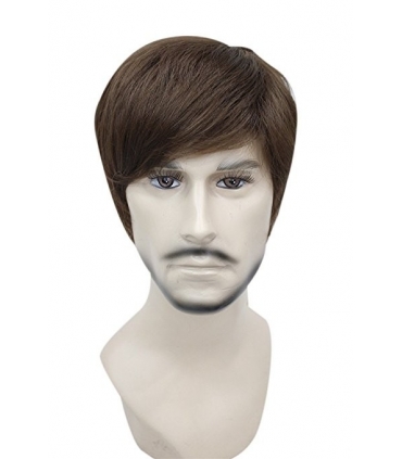 کلاه گیس مردانه قهوه ای روشن Kalyss Mens Short Light Brown Hair wigs