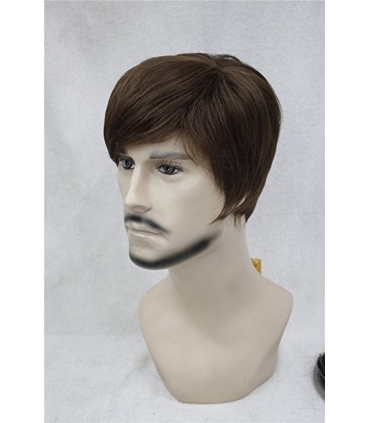 کلاه گیس مردانه قهوه ای روشن Kalyss Mens Short Light Brown Hair wigs