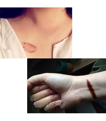 زخم مصنوعی Set of 5 Fake Scrach/Bite Scar Body Tattoo Stickers