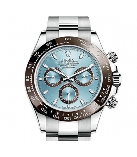 ساعت مچی مردانه رولکس مدلRolex Cosmograph Daytona Ice Blue Dial Platinum Mens Watch 116506IBLSO