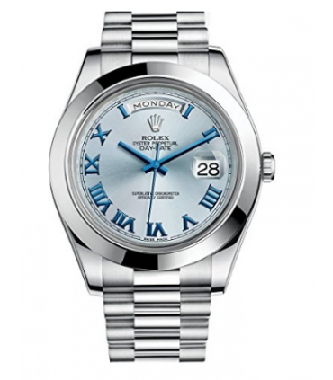 Rolex Platinum Watch Ice Blue Dial