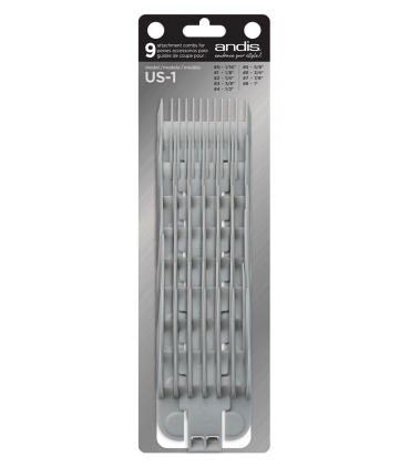 ست شانه ماشین اصلاح اندیس Andis 9pc Snap-On Blade Attachment Comb Set 66350