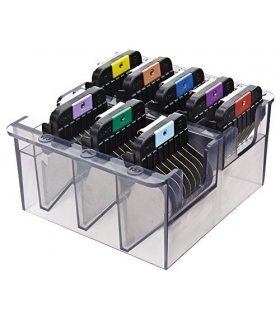 ست شانه راهنمای ماشین اصلاح وال Wahl Stainless Steel Color Coded Cutting Guides