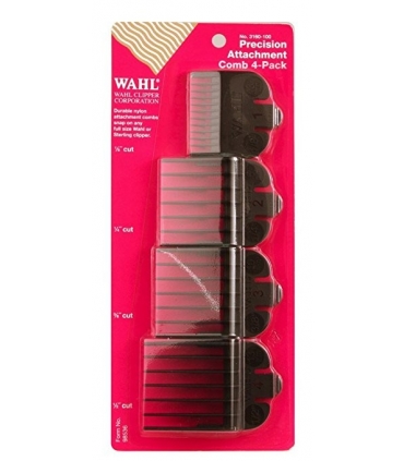 دو بسته 4 تایی شانه راهنمای اصلاح وال Wahl Attachable Plastic Comb