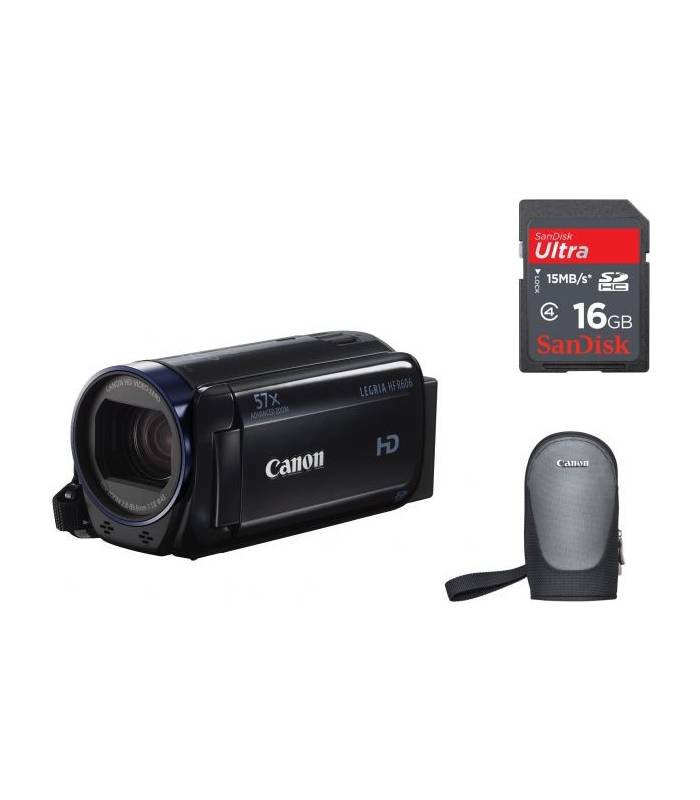 دوربین فیلمبرداری کانن لگریا Canon Legria HF R606 With 16GB SD Card Camcorder