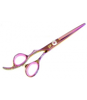 قیچی آرایشگری ژاپنی کمیسوری Kamisori Lefty Collection HE-3L 5.5" Jewel Salon Hair Shears