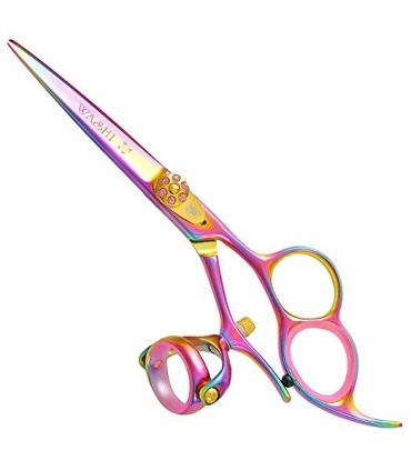 قیچی آرایشگری واشی بیوتی گلدن رز Washi Beauty Golden Rose 3 Hole Double Hair Cutting Shear