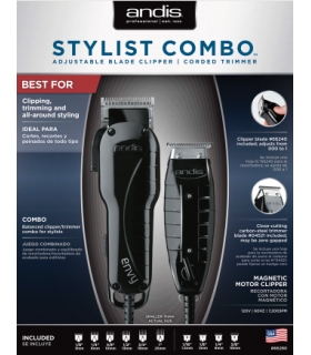 ماشین اصلاح سر و صورت اندیس مدل Andis Envy Clipper & T-Outliner Trimmer Stylist Combo
