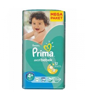 پوشک پمپرز پریما بسته 45 عددی سایز 4 Pampers Prima 68 Diaper Size 4 Pack of 45