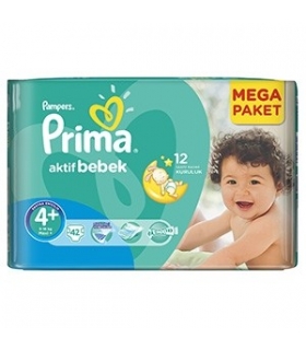 پوشک پمپرز پریما بسته 42 عددی سایز 4+ Pampers Prima 1773 Diaper Size 4 Pack of 42