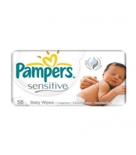 دستمال مرطوب کودک پمپرز پریما بسته 56 عددی Pmpers Prima 210 Cleansing Wipes For Baby