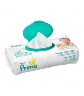 دستمال مرطوب کودک پمپرز پریما بسته 56 عددی Pampers Prima 1449 Cleansing Wipes For Baby