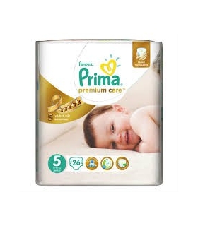 پوشک پمپرز پریما بسته 26 عددی سایز 5 Pampers Prima 238 Diaper Size 5 Pack of 26