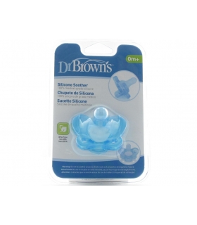 پستانک دکتر براون آبی دی جی 11004 بدو تولد Dr Browns Blue 0m Pacifier DG11004