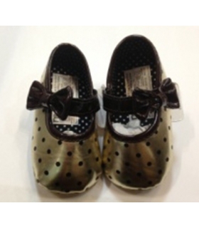پاپوش کودک مادرکر طلایی قهوه ای خالدار Mothercare P630 Baby Footwear