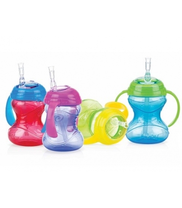 لیوان آبمیوه خوری نابی Nuby Straw Cup id10160