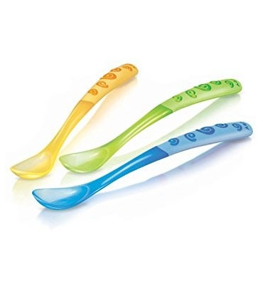 قاشق حرارتی نابی بسته 3 عددی Nuby 3 Pack Weaninig Spoons id5377