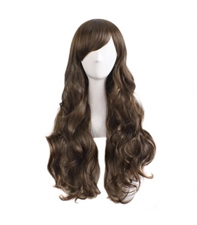کلاه گیس (پوستیژ) زنانه بلند فر و حالت دار چتری Long Curly Wig