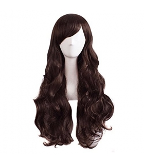 کلاه گیس (پوستیژ) زنانه بلند فر و حالت دار چتری Long Curly Wig