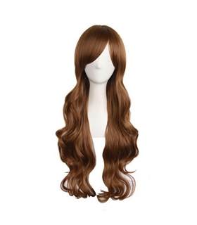 کلاه گیس (پوستیژ) زنانه بلند فر و حالت دار چتری Long Curly Wig