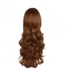 کلاه گیس (پوستیژ) زنانه بلند فر و حالت دار چتری Long Curly Wig