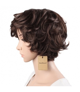 کلاه گیس مپ آف بیوتی زنانه کوتاه مدل فشن فر و حالت دار MapofBeauty Curly Short Fashion Wig