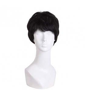 کلاه گیس مپ آف بیوتی مردانه مدل حالت دار و کوتاه فشن MapofBeauty Straight Short Curly Fashion Wig