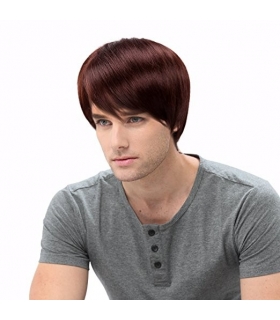 کلاه گیس اس تی فنتسی مردانه مدل لخت کوتاه STfantasy Mens Wig Short Straight Synthetic Hair