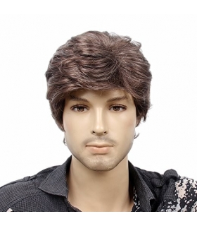 کلاه گیس اس تی فنتسی مردانه مدل کوتاه و مجعد STfantasy Mens Wig Short Wavy Synthetic Hair
